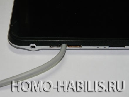 Кабель USB напрямую к планшету без разъема